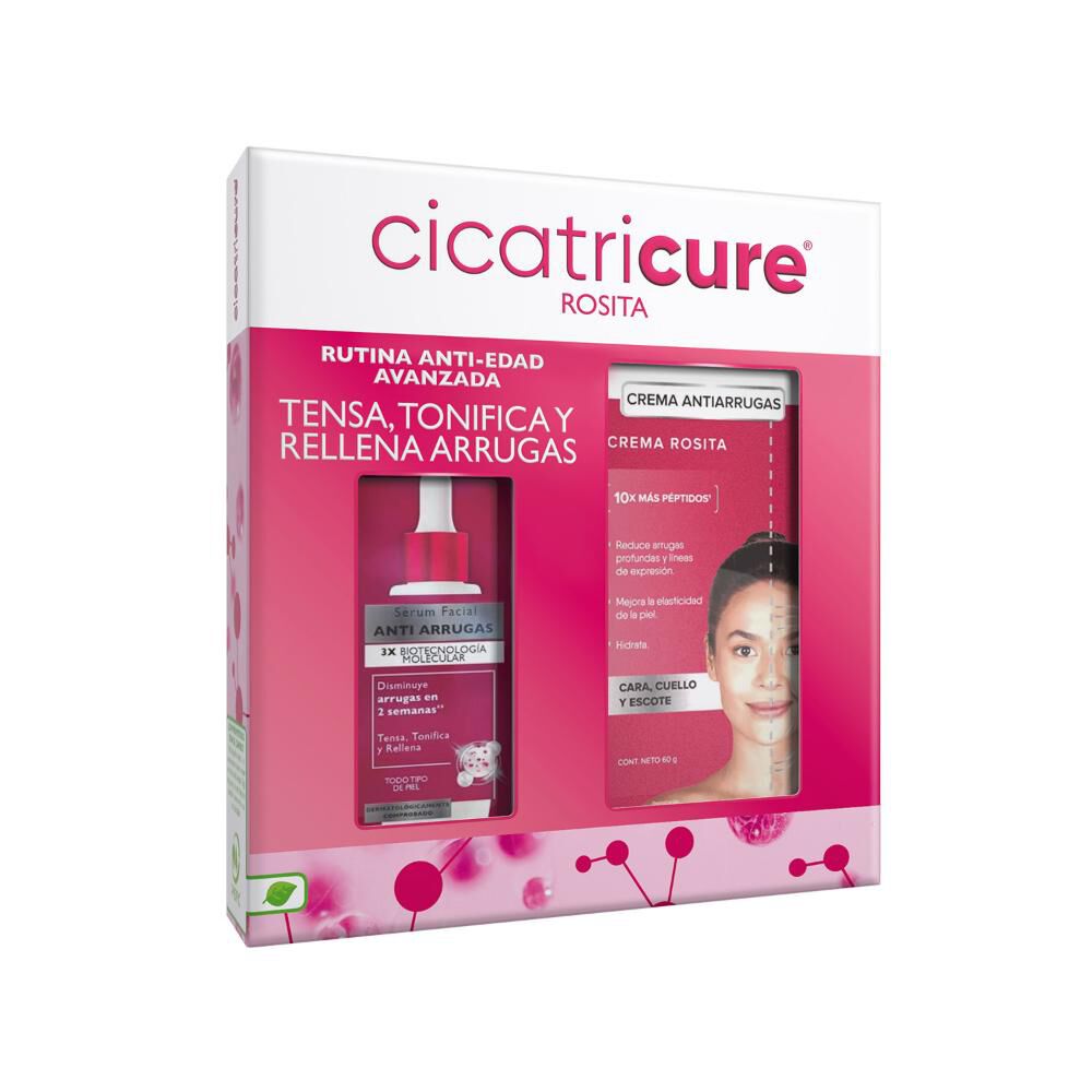 Pack Cicatricure Sérum Antiarrugas 30Ml + Crema Rosita Antiarrugas 60G