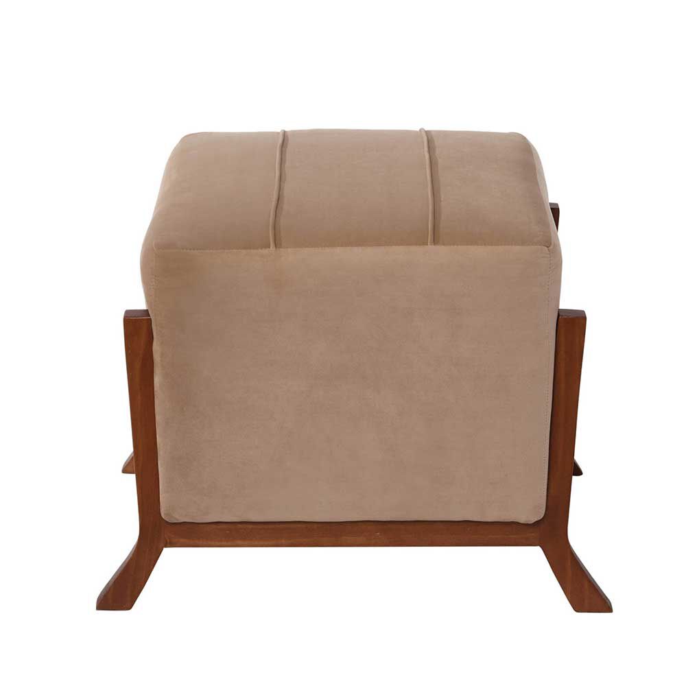 Pouf Latam Home Marsella Tela Velvet Beige