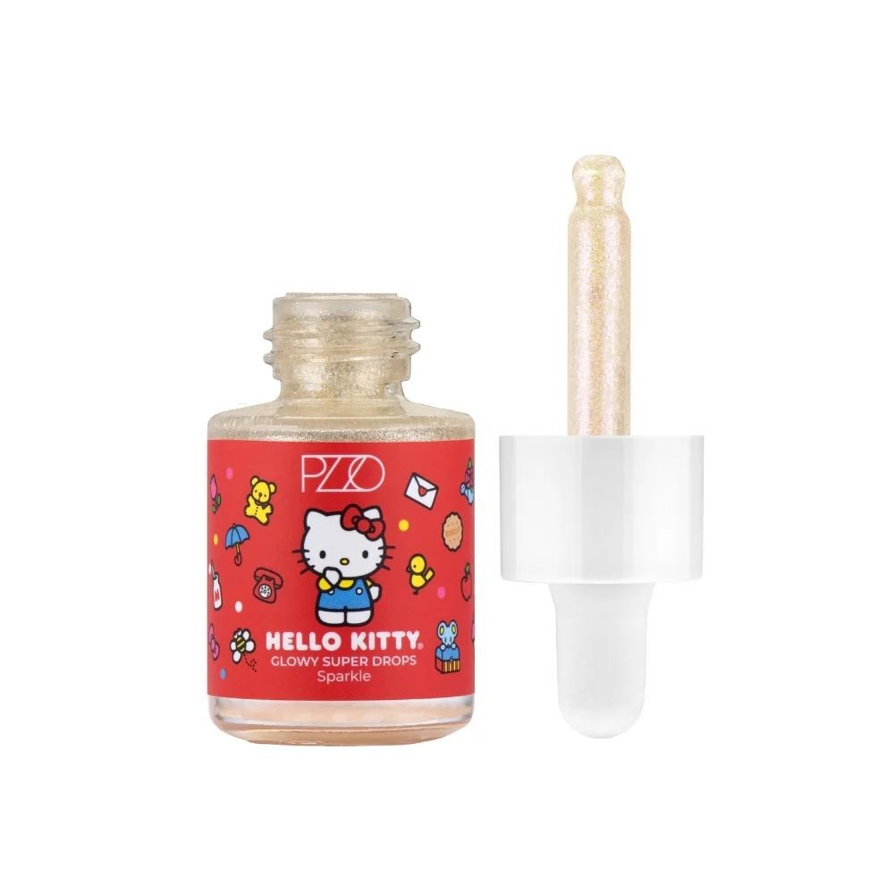 Gotas Iluminadoras Glowy Super Drops Sparkle Hello Kitty Petrizzio