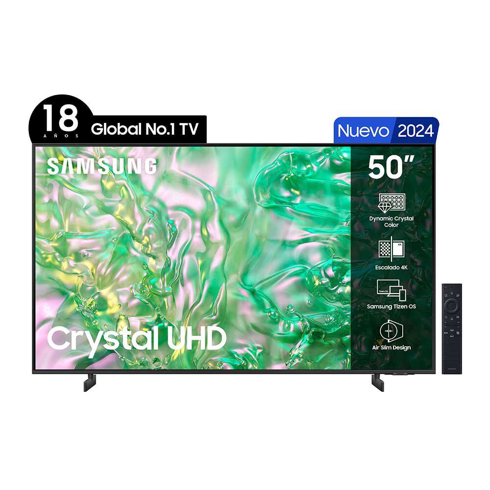 LED 50" Samsung Crystal DU8000 Smart TV 4K UHD 2024