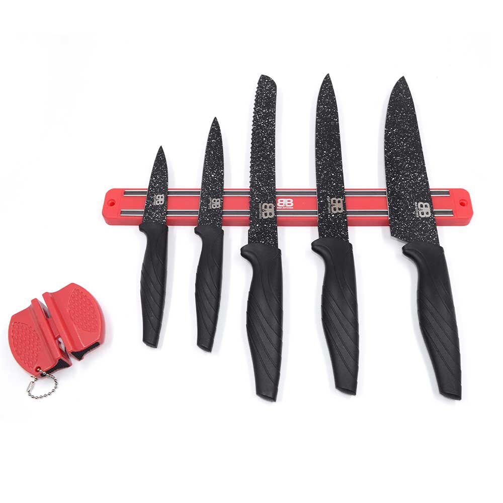 Set de Cuchillos BYB Kitchen 7 Piezas Negro