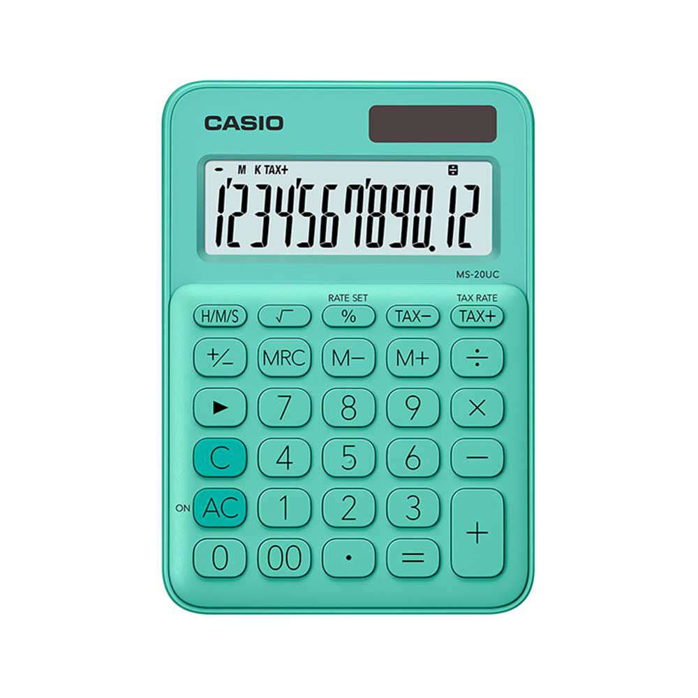 Calculadora de Escritorio Casio MS20UCGN Verde