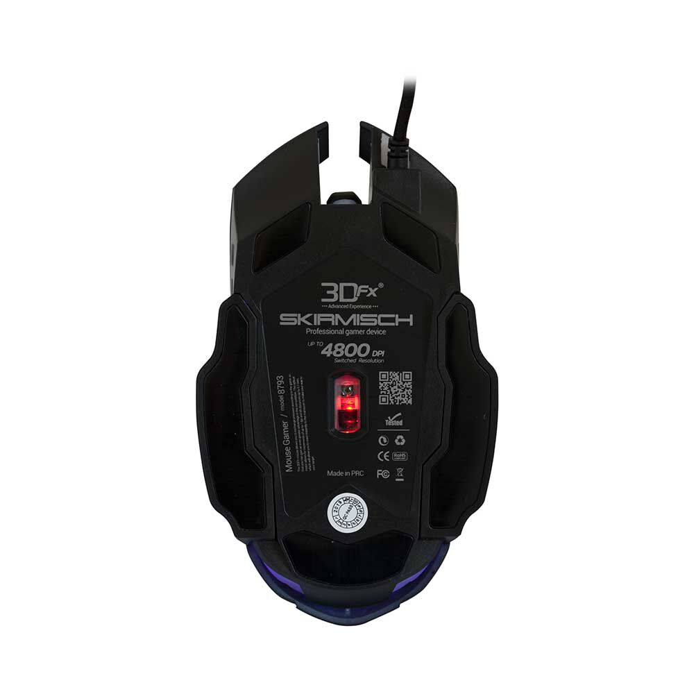 Mouse Gamer 3DFX Skirmish Negro