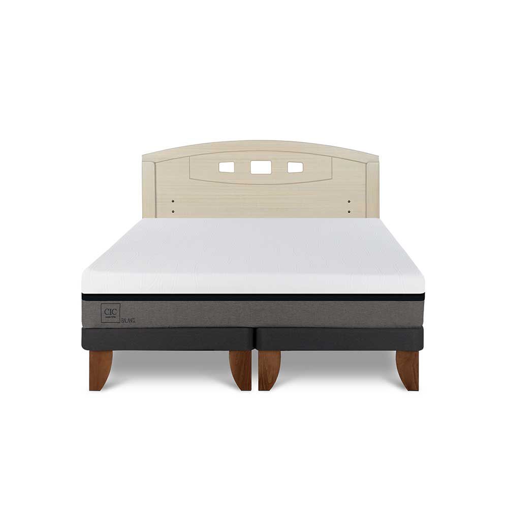 Cama Europea CIC Base Dividida 2 Plazas Balance + Respaldo Gales Alpino