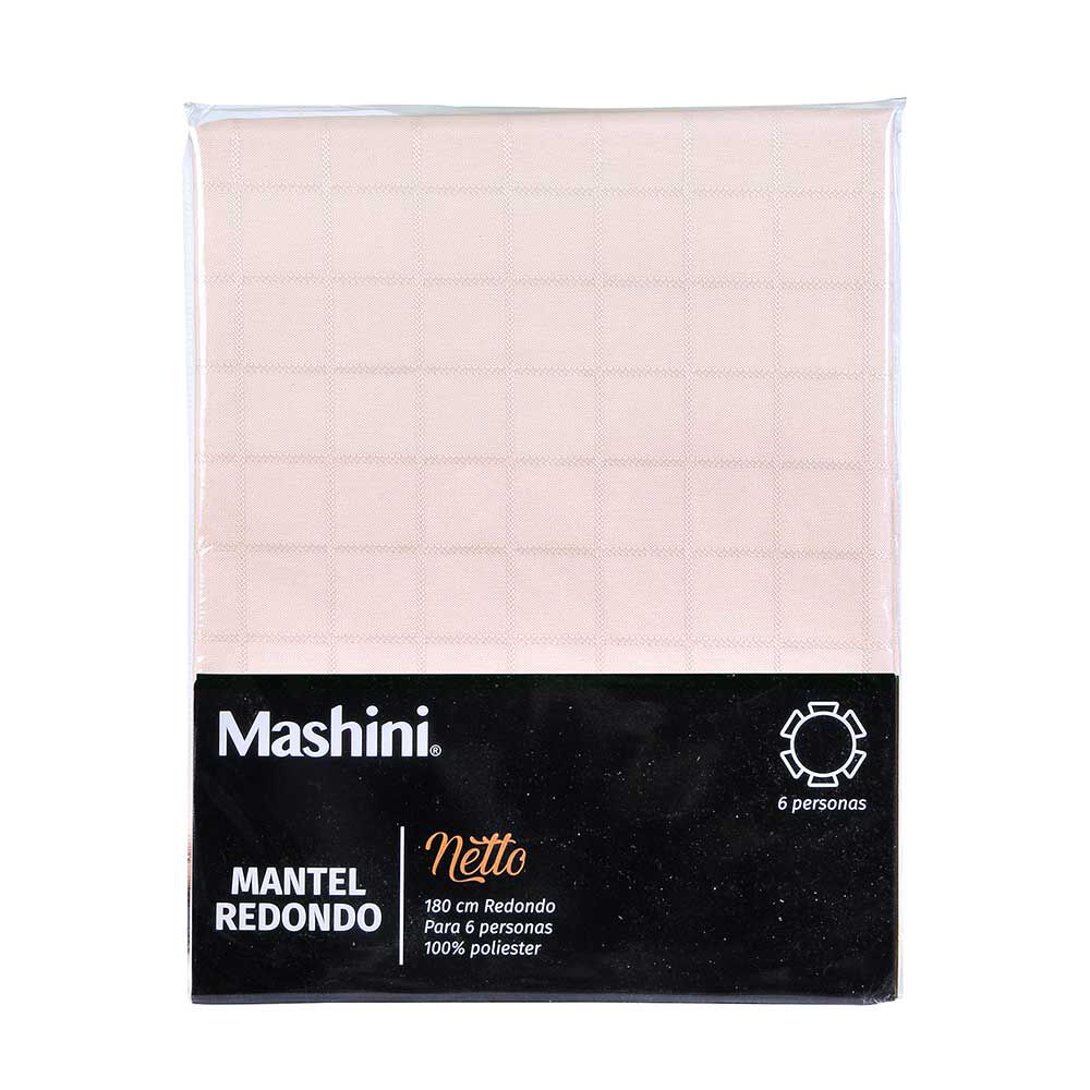 Mantel Redondo Mashini Liso Damasco 180 cm