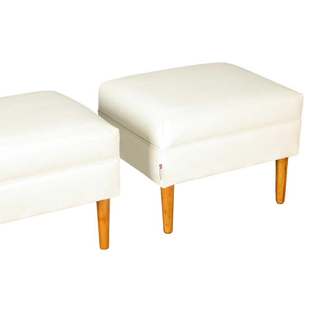 Set Pouf 2 Bodevir Provenza Felpa 04 Crudo 