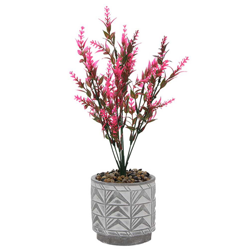 Planta Artificial Cemento Vgo  34 cm Gris