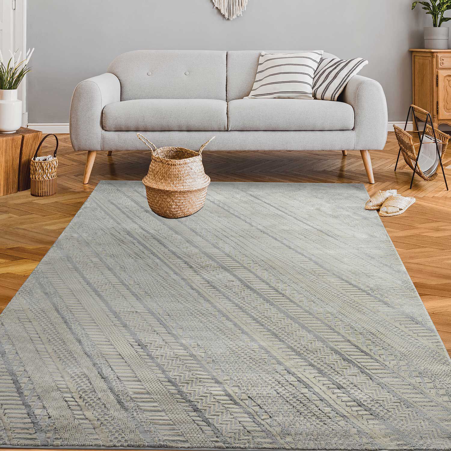 Alfombra Modalfo Babil Gris 160 x 230 cm