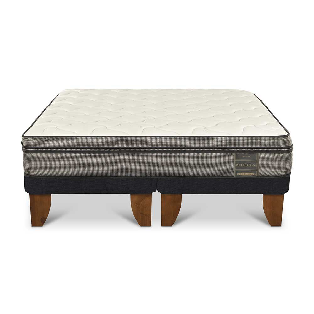 Cama Europea Base Dividida Belsogno 2 Plazas Signature