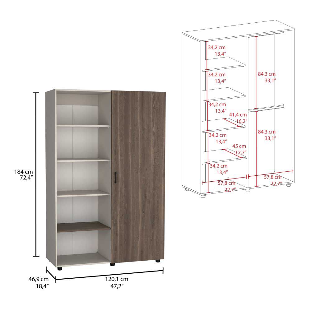 Clóset TuHome ECO 1220 1 Puerta Capri Milan