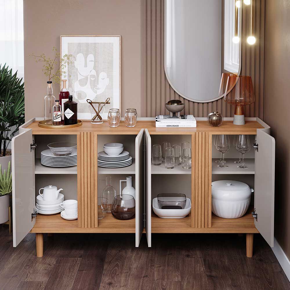 Buffet Decocasa Eva Off White Natural