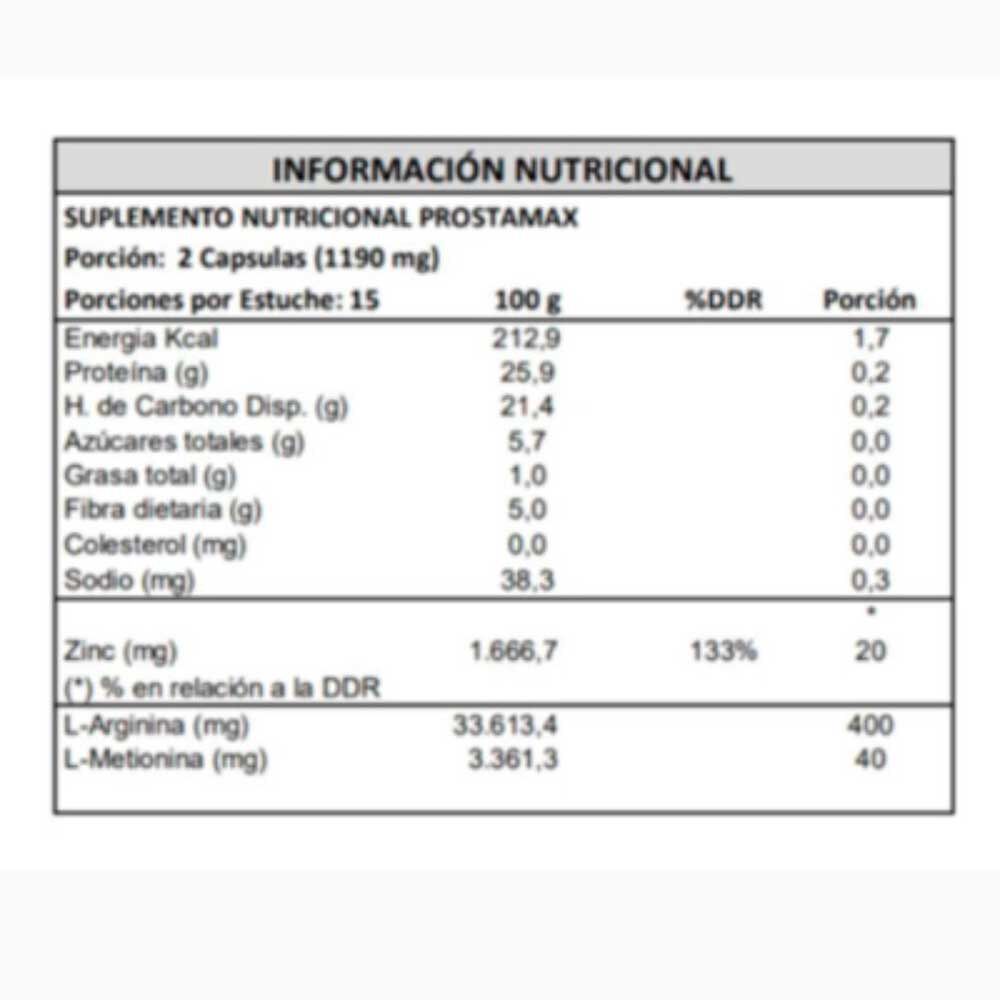 Prostamax Con Aminoacidos Bioactivos Y Minerales Un Mes Swiss Nature Labs