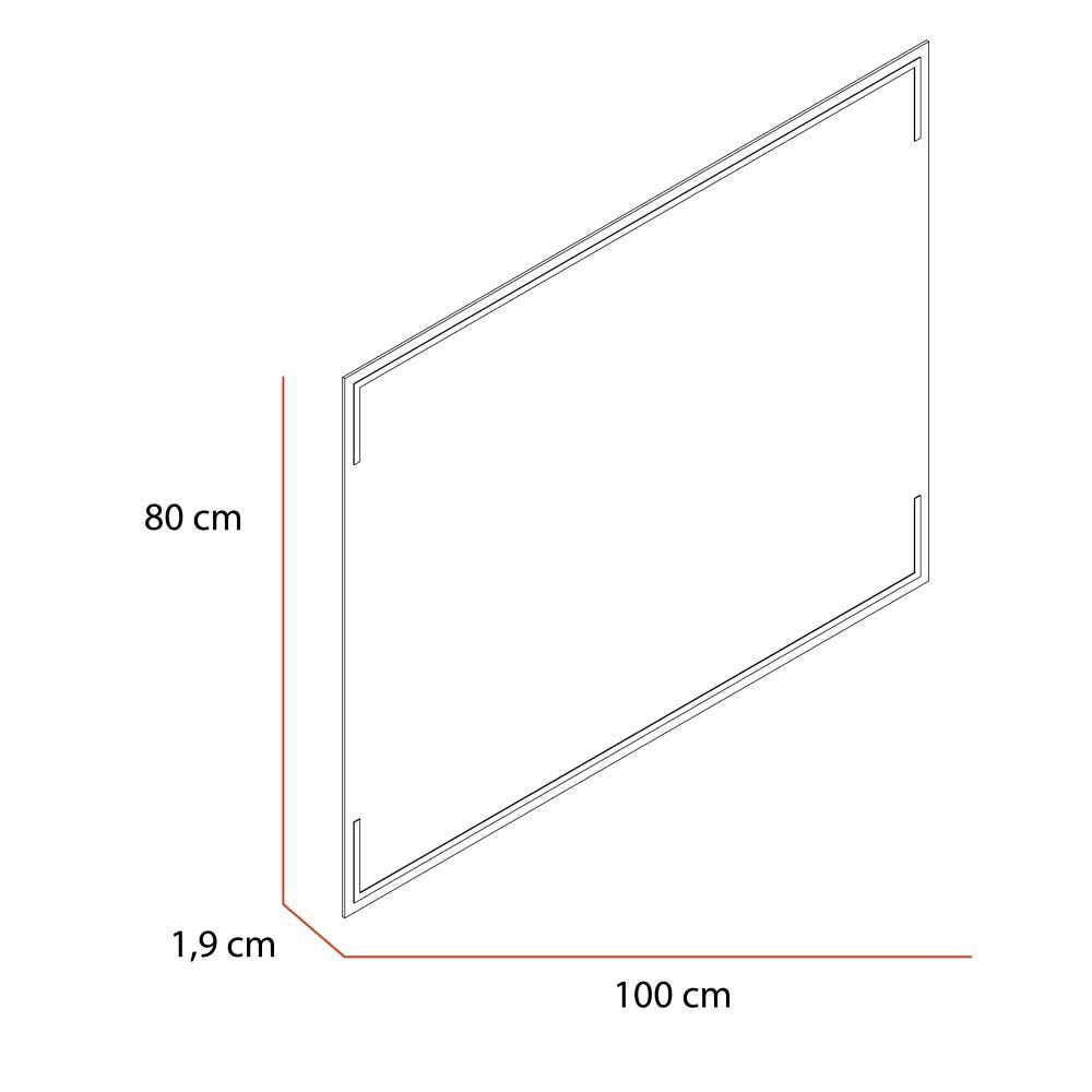 Espejo Rectangular TuHome Terranova 80 x 100 cm