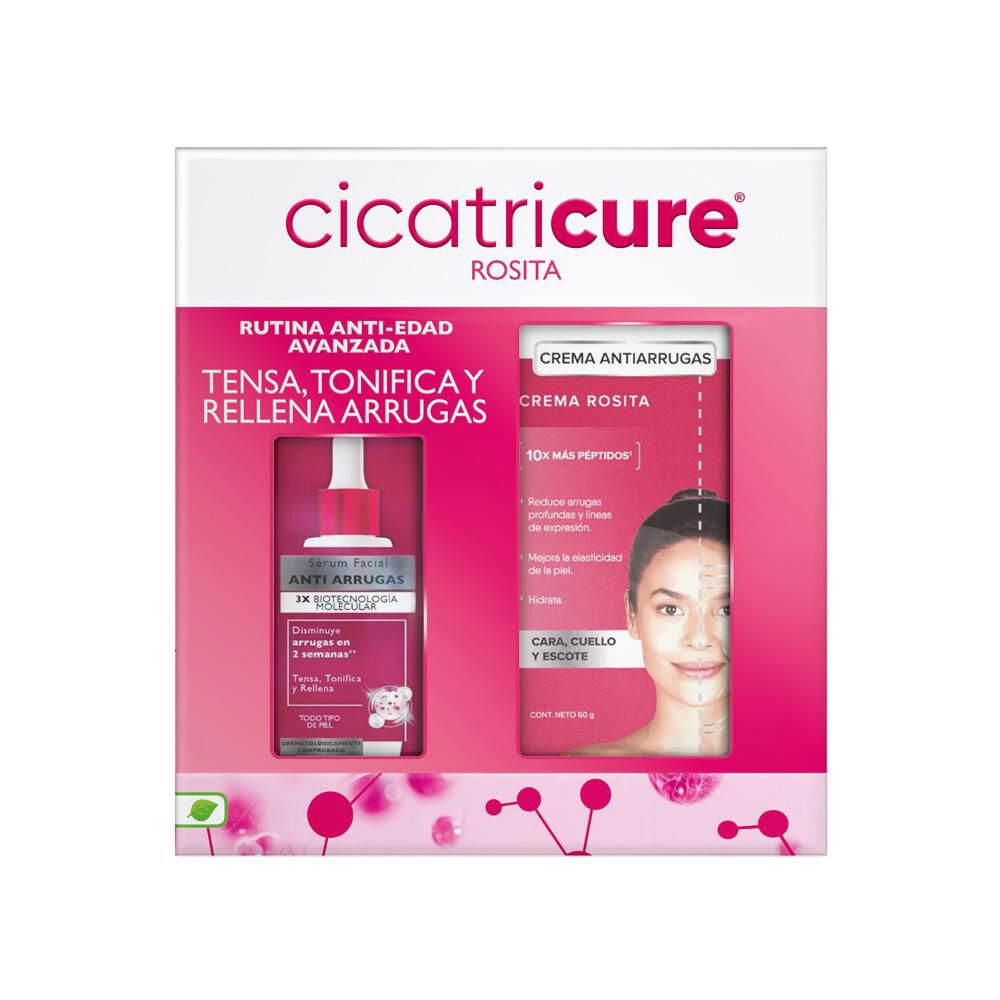 Pack Cicatricure Sérum Antiarrugas 30Ml + Crema Rosita Antiarrugas 60G