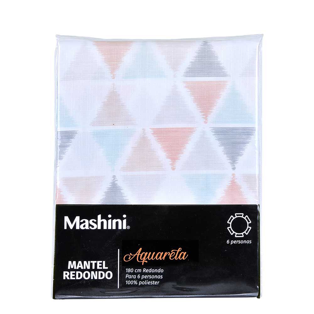 Mantel Redondo Mashini Triángu 180 cm