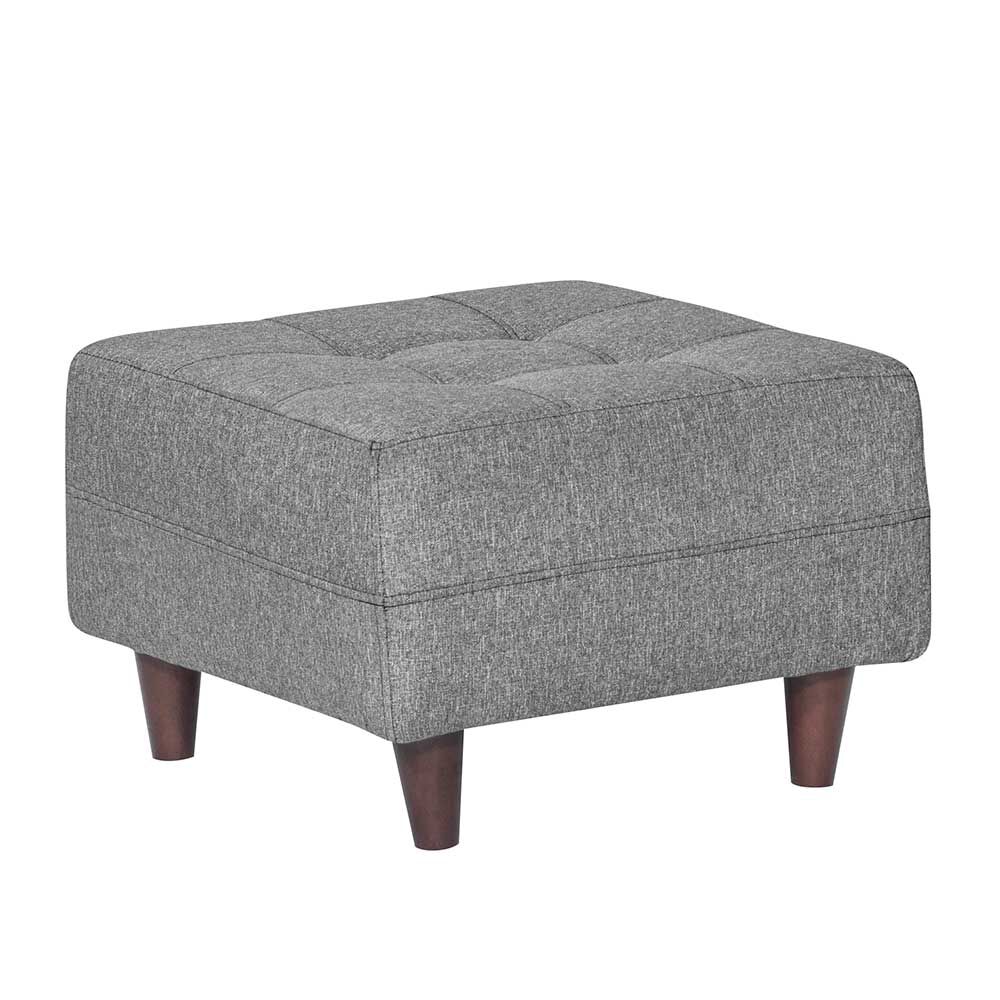 Juego de Living Diseño A&M Home Santa Monica Sofá 3 Cuerpos + 2 Pouf 1 Cuerpo  Gris