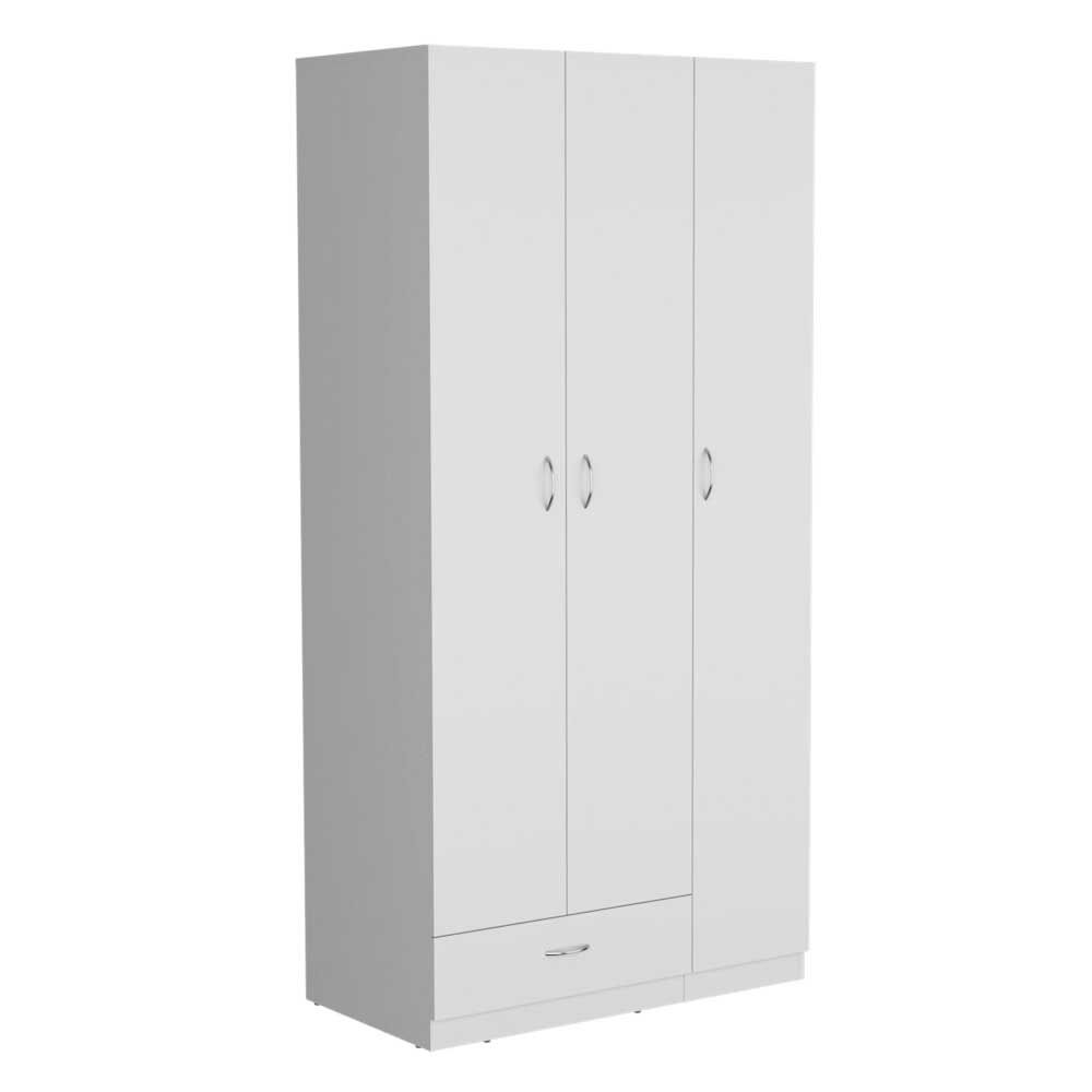 Clóset TuHome Z-90 3 Puertas 1 Cajón Blanco Marquez