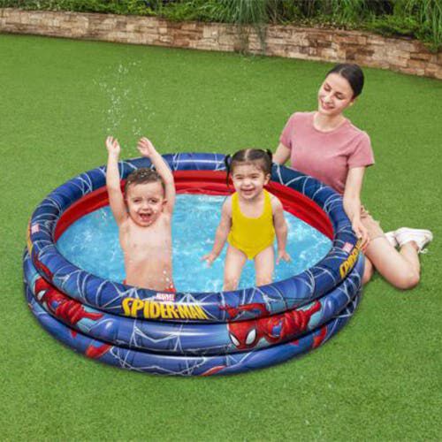 Piscina Inflable de 3 Anillos Bestway Spider-Man 200 Litros