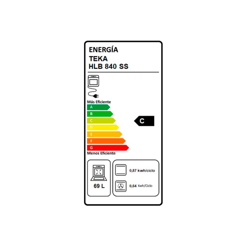 Horno Empotrable Eléctrico Teka HLB 840 SS 69 lts.