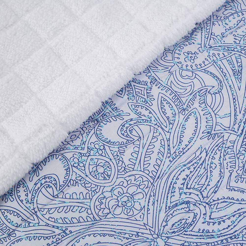 Quilt Estampado Sherpa Dreams 1,5 Plazas Paisley