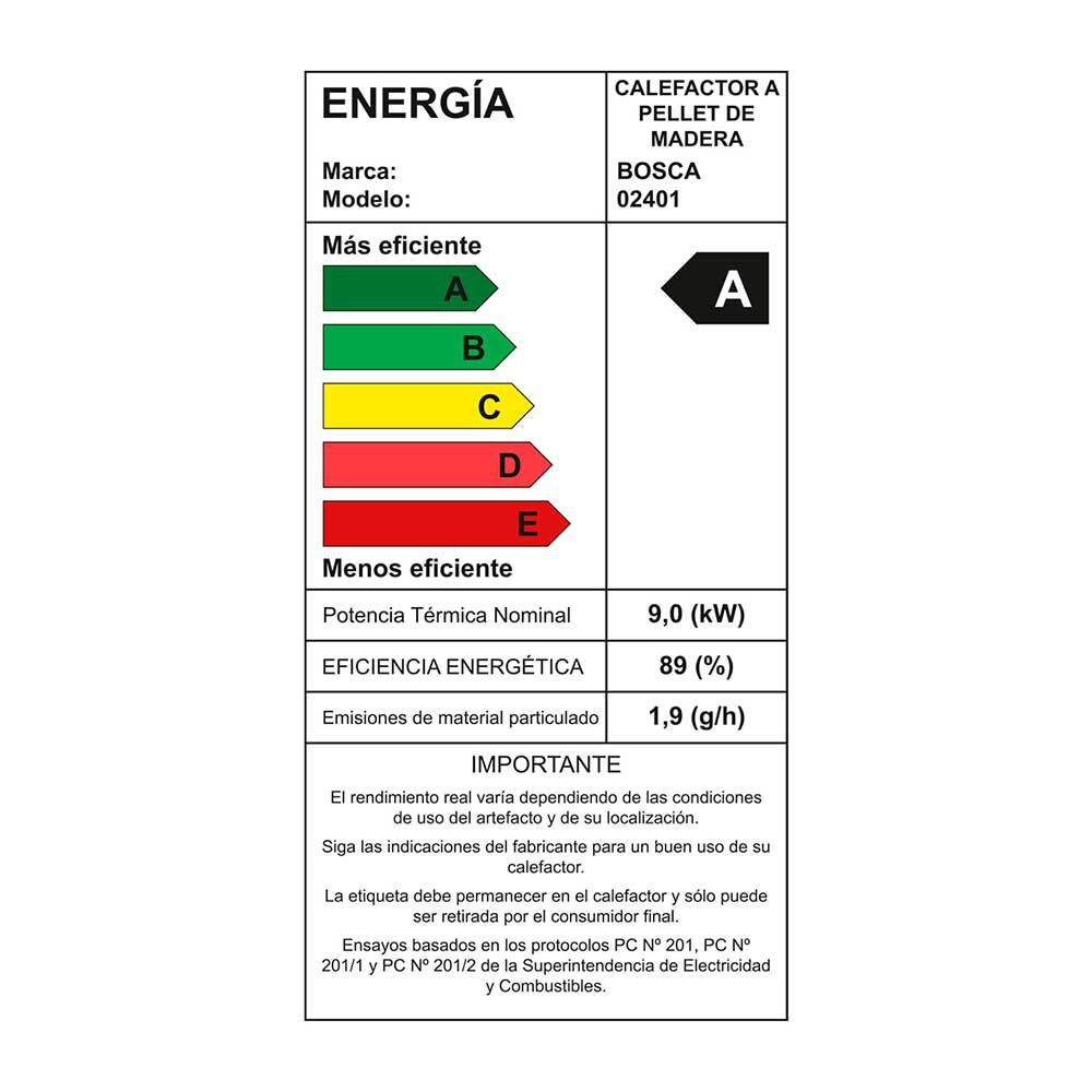 Estufa a Pellet Bosca Hera + Charcoal