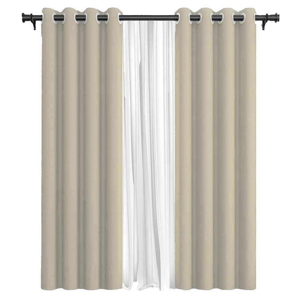 Cortina Blackout Vincenzi Tela + Velo 140 x 220 cm Beige