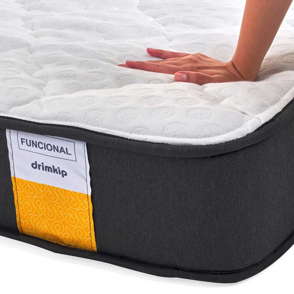 Cama Americana Drimkip Base Dividida 2 Plazas Plus Funcional + Respaldo