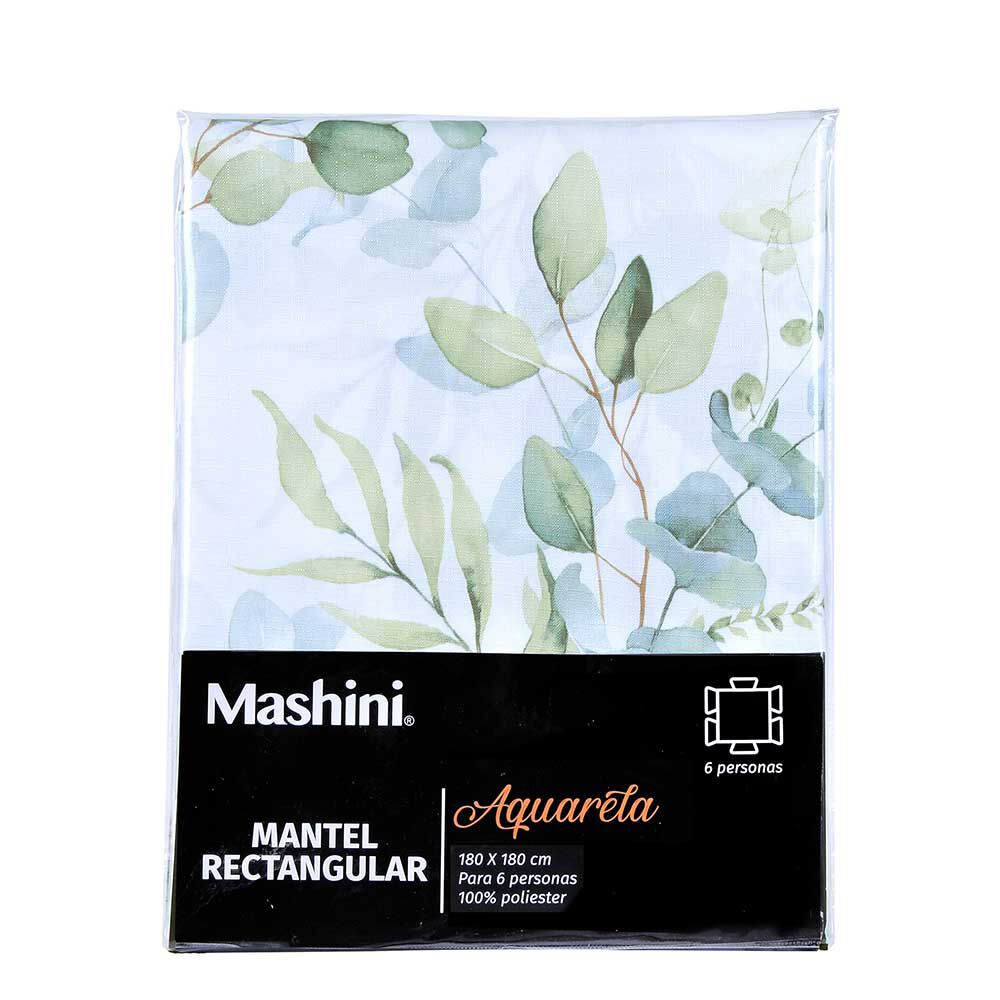 Mantel Rectangular Mashini Eucalip 180 x 180 cm