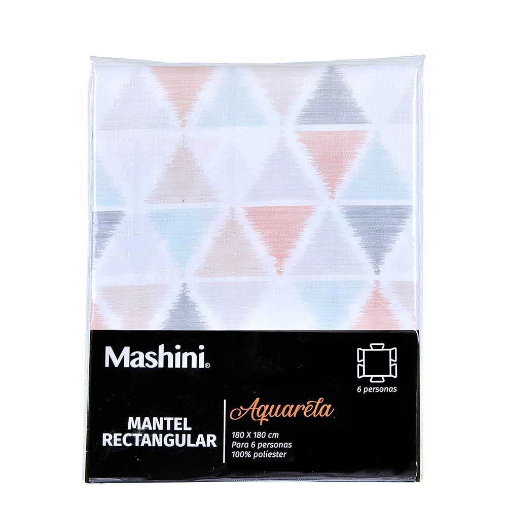 Mantel Rectangular Mashini Triángulo 180 x 180 cm