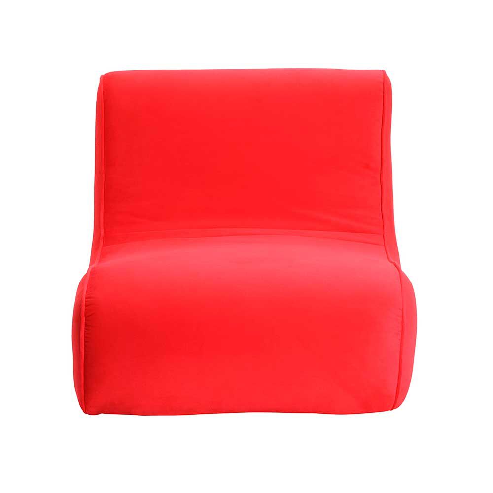 Sillón Bodevir Komodo Felpa 1 Cuerpo Rojo