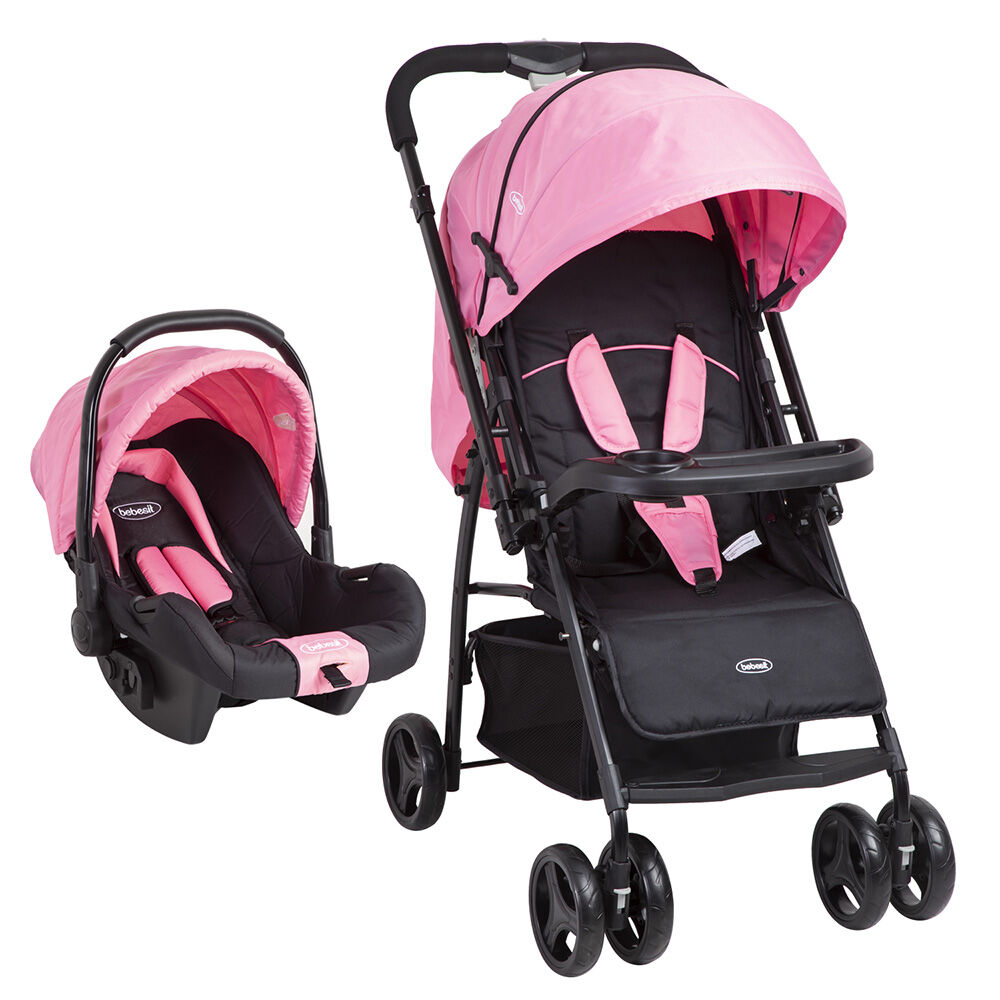 Coche Travel System Golite Rosado Bebesit