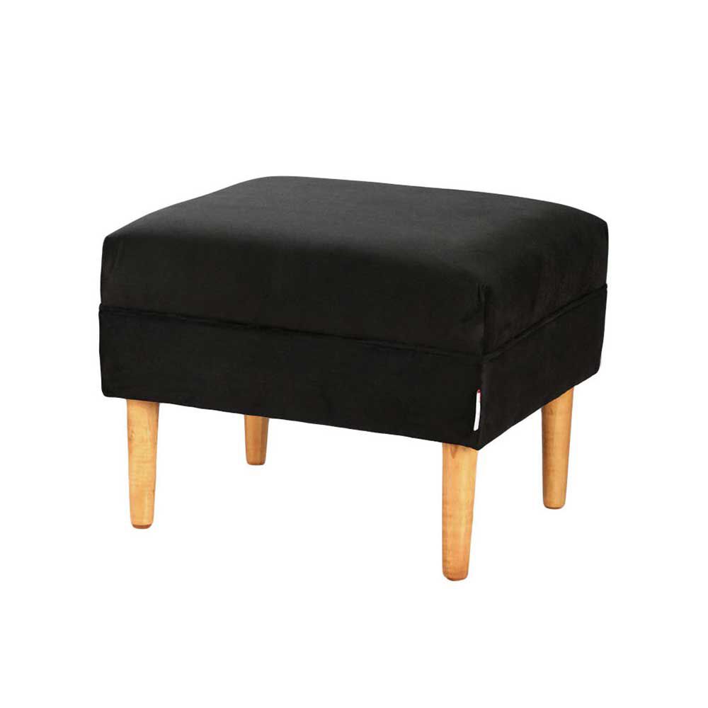 Pouf Bodevir Provenza Felpa 04 Negro 