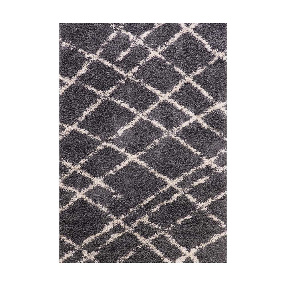 Alfombra Dib Shaggy Design 180 x 275 cm Gris