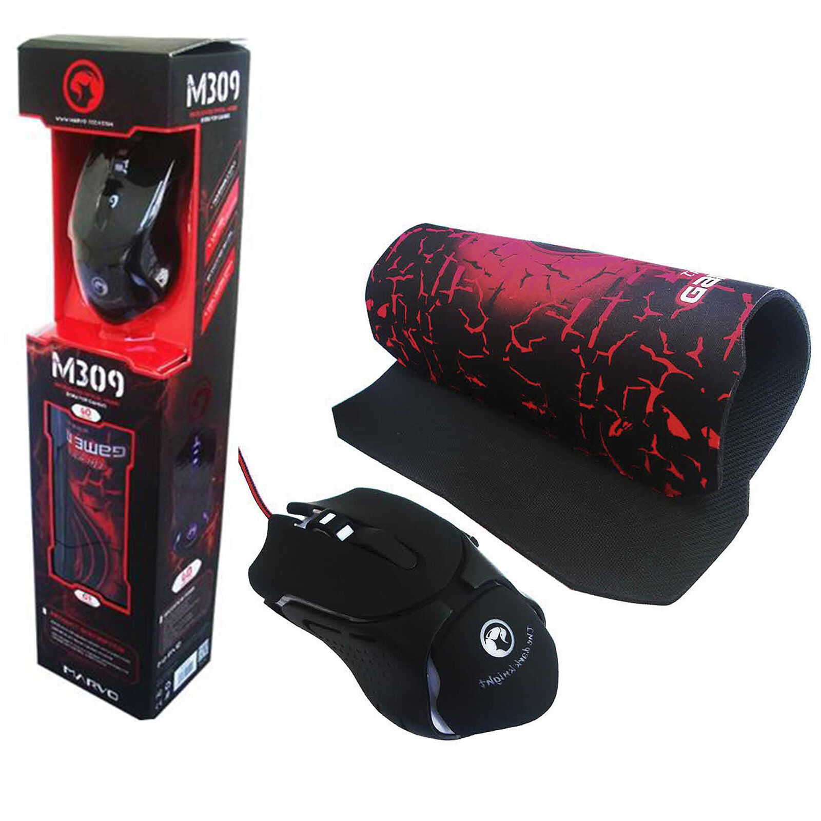 Combo Mouse + Mousepad Gamer Marvo