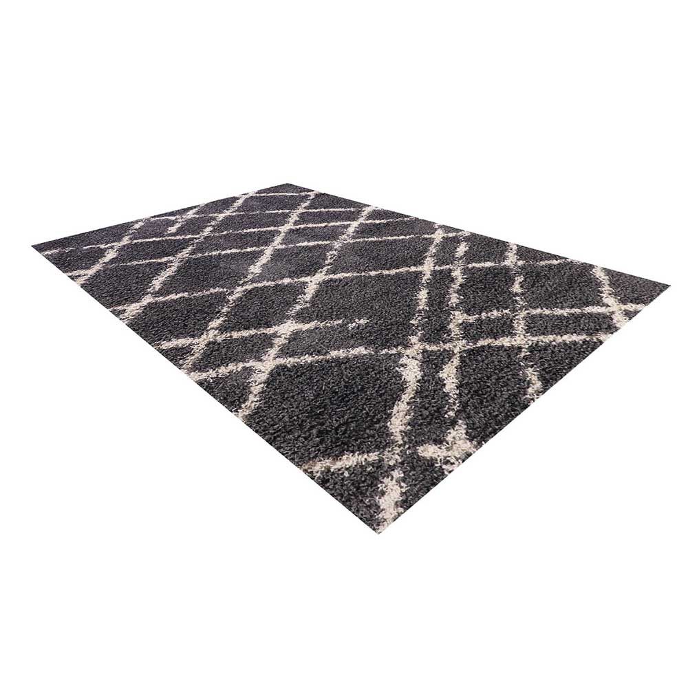 Alfombra Dib Shaggy Design 50 x 100 cm Gris