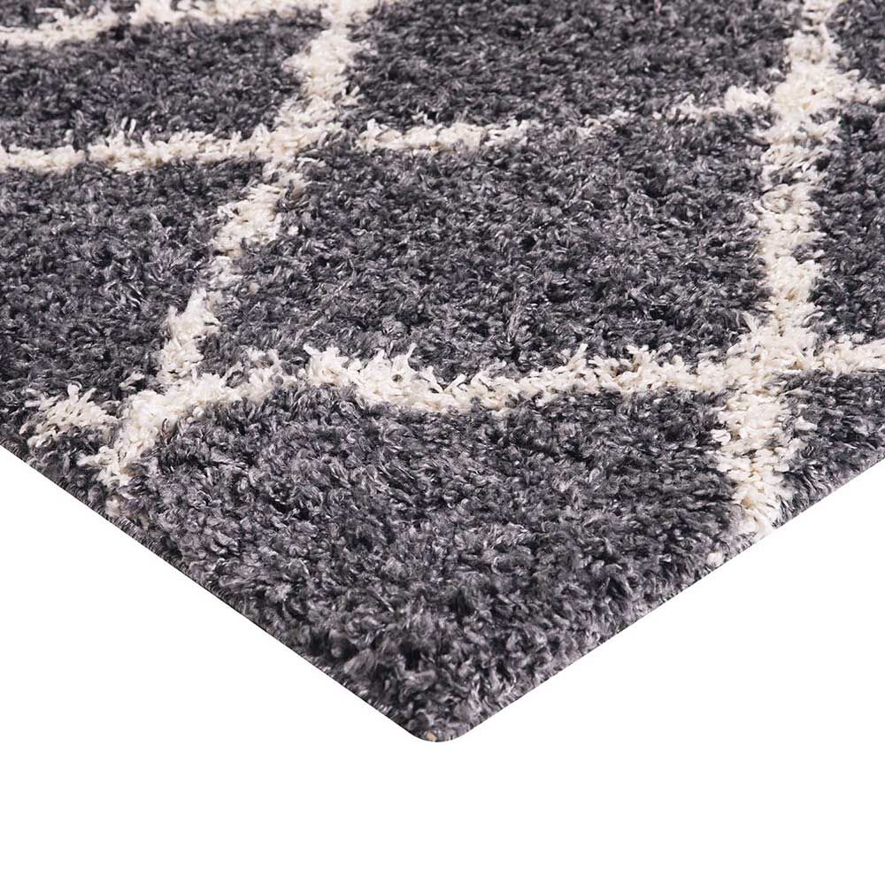 Alfombra Dib Shaggy Design 50 x 100 cm Gris