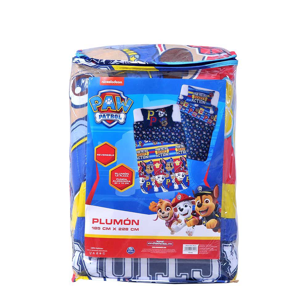 Plumón Infantil Paw Patrol Niño 1,5 Plazas Action