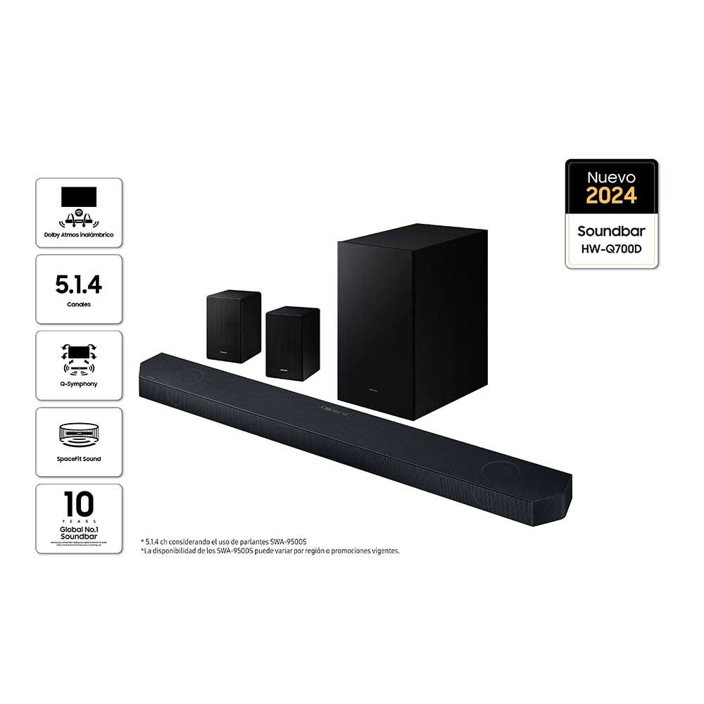 Soundbar Samsung HW-Q700D/ZS Negro