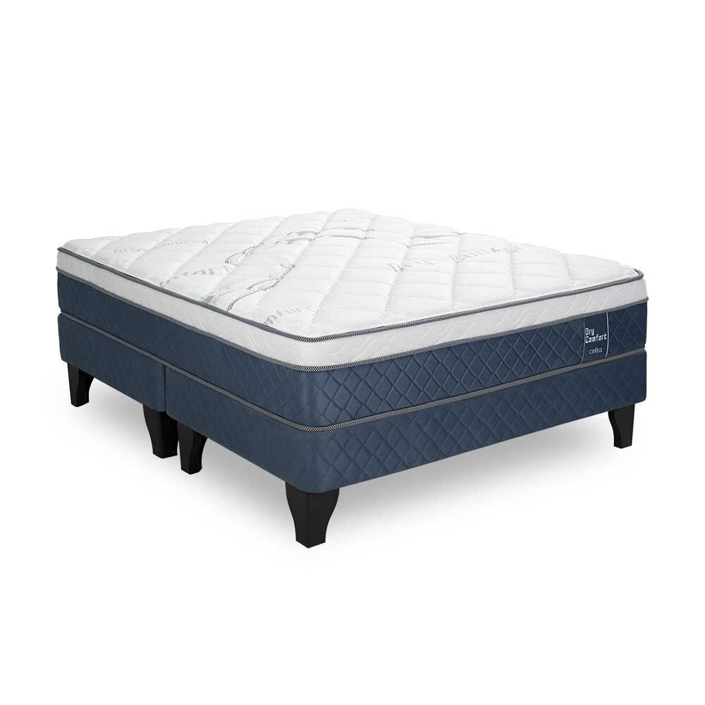 Cama Europea Celta Base Dividida 2 Plazas Dry Comfort