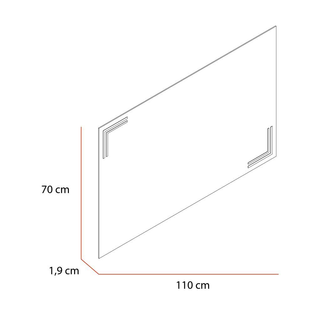 Espejo Rectangular TuHome Iberia 70 x 110 cm