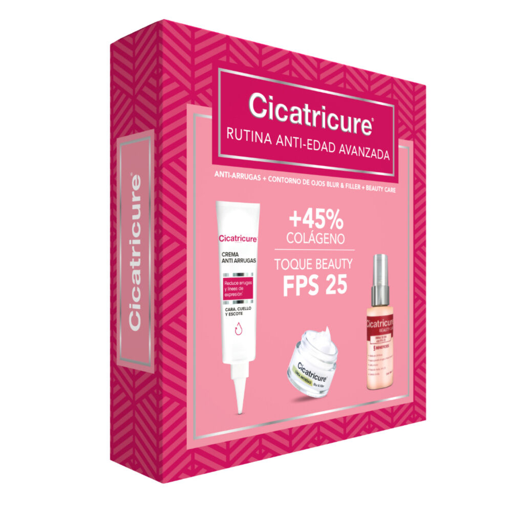 Tripack Cicatricure Antiedad: Crema 30G + B&F + Beauty Care