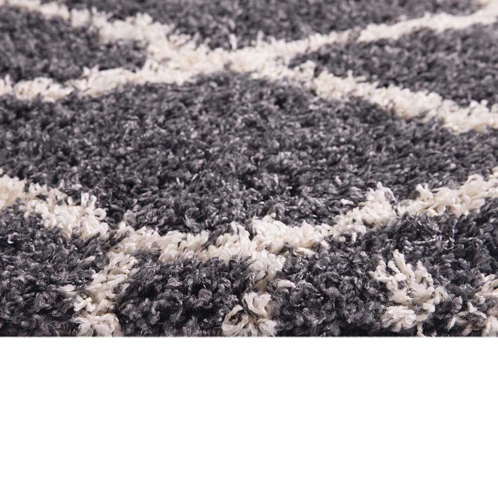 Alfombra Dib Shaggy Design 50 x 100 cm Gris