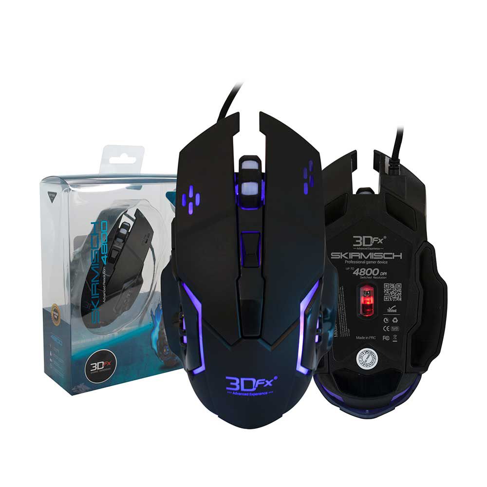 Mouse Gamer 3DFX Skirmish Negro