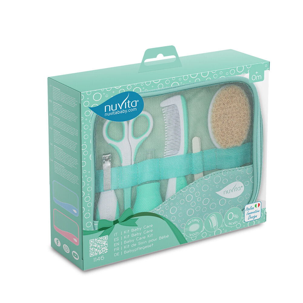 Set de Artículos de Higiene Bebe Baby Care Verde Nuvita