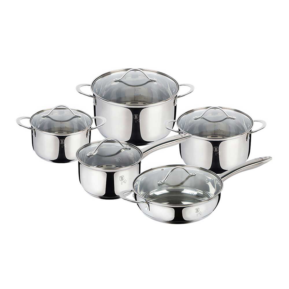 Batería de Cocina Berlinger Haus 10 Piezas Gris