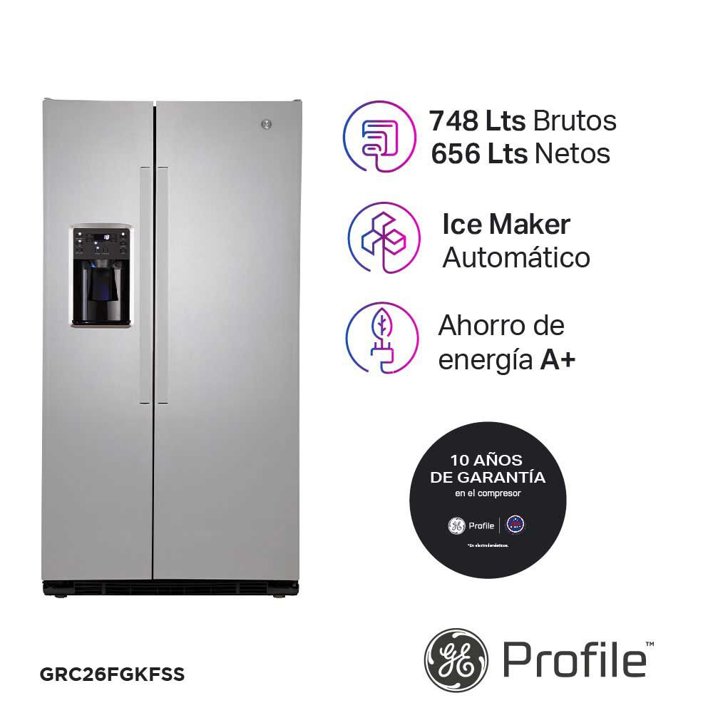 Refrigerador Side by Side General Electric GRC26FGKFSS 656 lts.