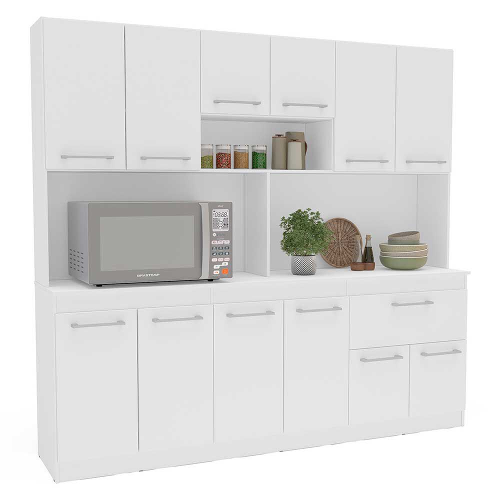 Mueble de Cocina Vekkahome Buck 1 Cajón 12 Puertas Blanco