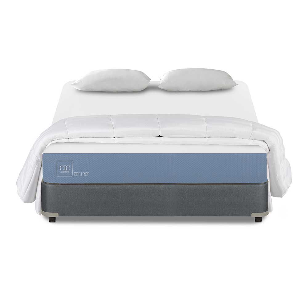 Cama Americana CIC Full Excellence + Almohada + Plumón