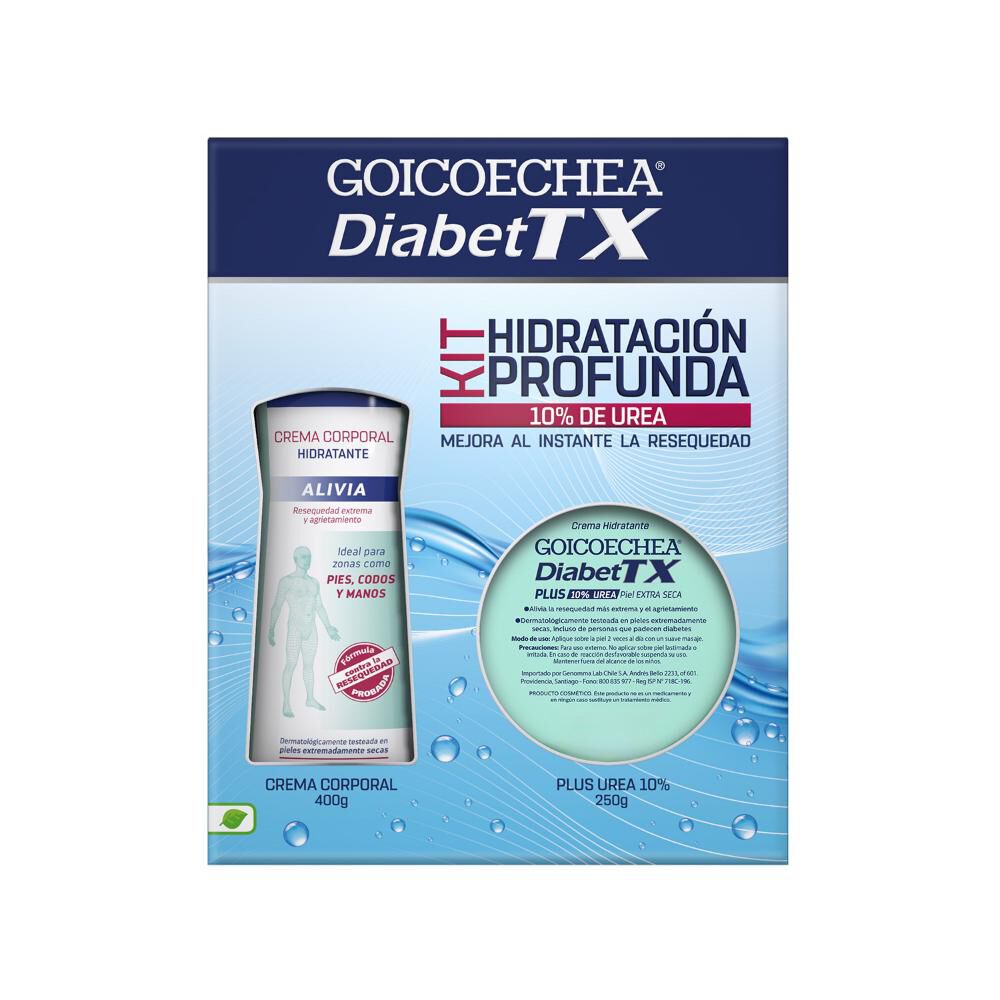 Pack Crema Corporal Hidratante 400 Ml + Crema Urea 250 Gr Diabetx