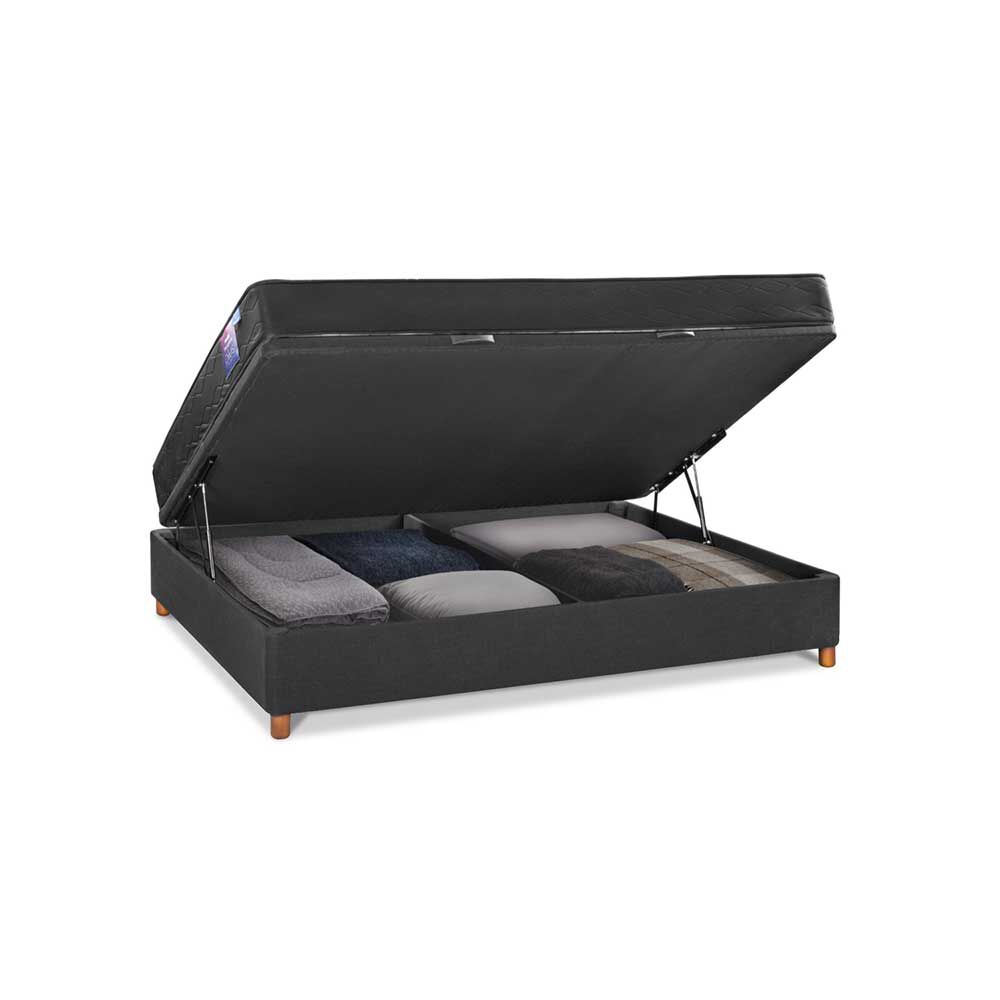 Cama Baúl Flex 2 Plazas Therapedic Plus  + Respaldo Royal